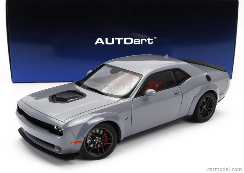 Autoart Dodge Challenger R/t Scat Pack Widebody 2022 1:18 Smok Show Grey