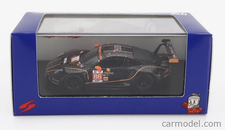 Spark-model Porsche 911 991 Rsr-19 4.2l Team Gr Racing N 86 24h Le Mans 2022 M.wainwright - R.pera - B.barker 1:64 Black