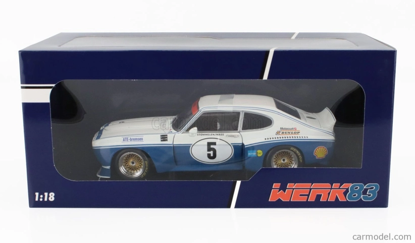 Werk83 Ford england Capri Rs 3100 N 5 Etcc Zandvoort 1974 Dieter Glemser - Toine Hezemans 1:18 Blue White