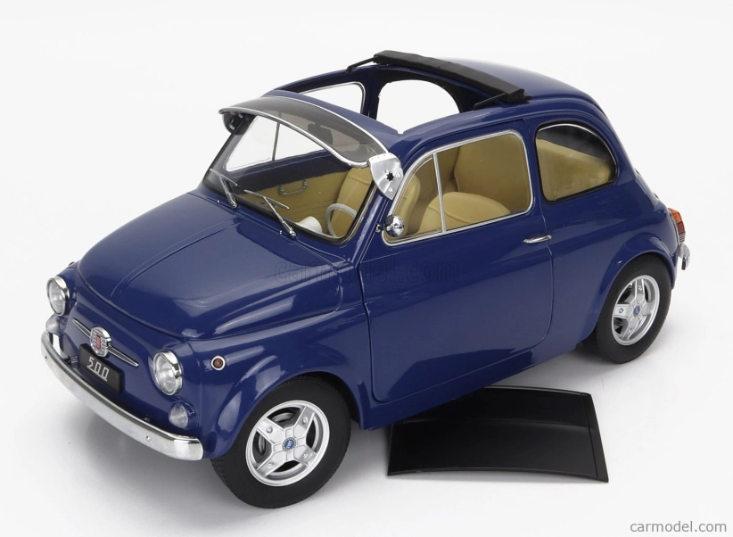 Fiat 500 F Custom 1968 v mierke 1:12 modrá