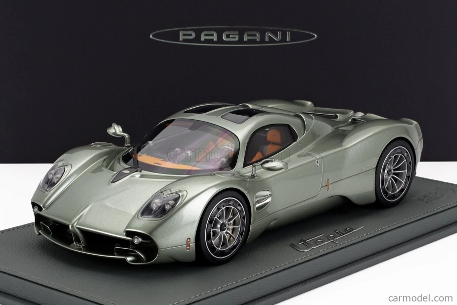 Bbr-models Pagani Utopia 2022 - Con Vetrina - With Showcase 1:18 Verde Pampa - Zelená