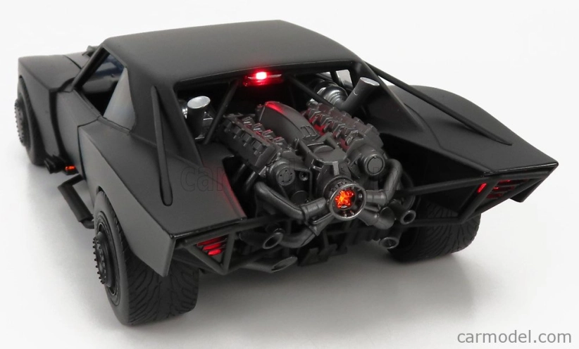 Jada Batman Batmobile With Figure 2022 - The Batman Movie 1:18 Matt Black