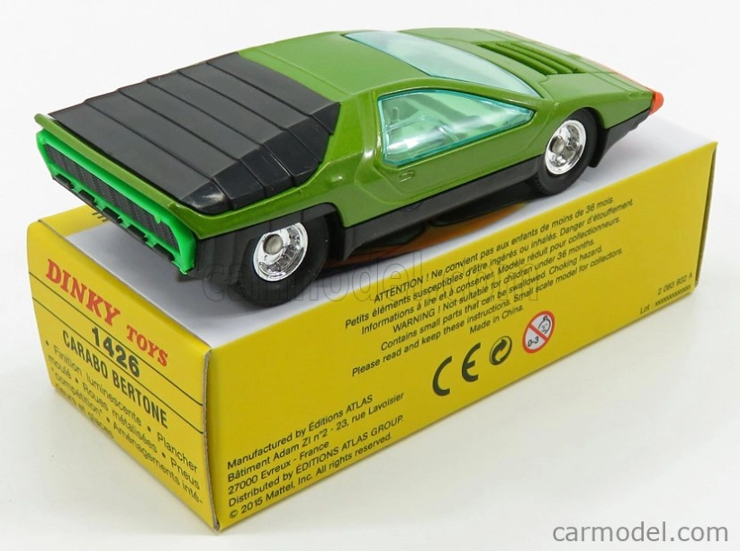 Edicola Alfa romeo Set 2x 33 Carabo Bertone 1968 - Coffret Box 1:43 Zelená červená