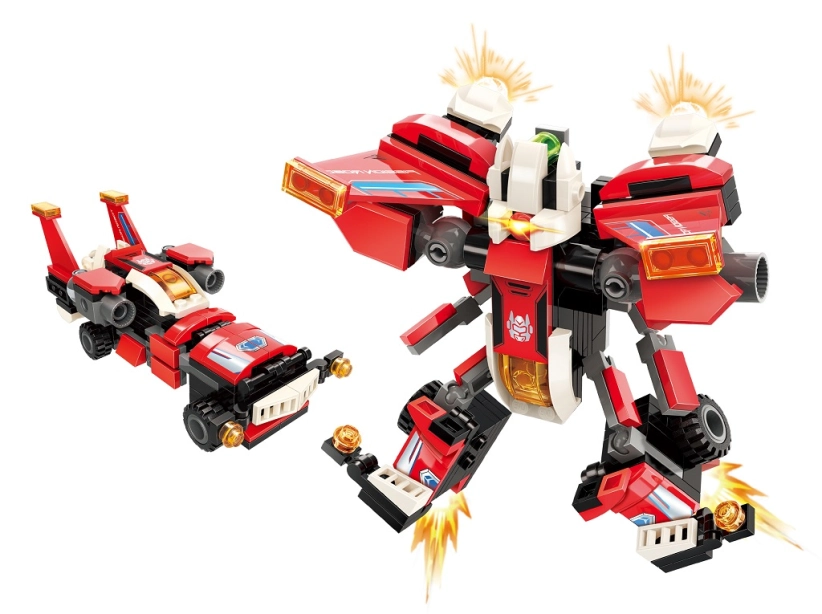 Qman Guardian of Star's Core 3102-1 Závodné auto "Scarlet Wings" 2v1