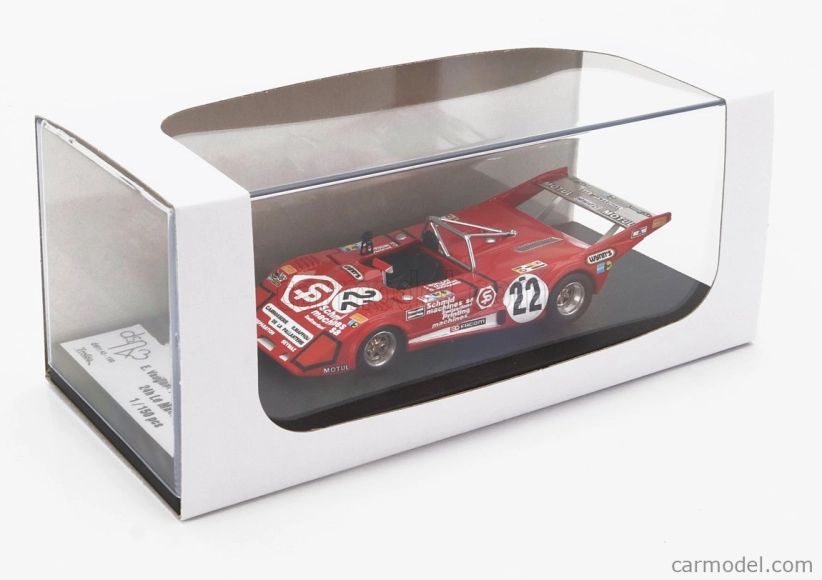Trofeu Lola T298 Team G.morand N 22 24h Le Mans 1979 Eric Vaugnat - Jacques Boillat 1:43 Červená