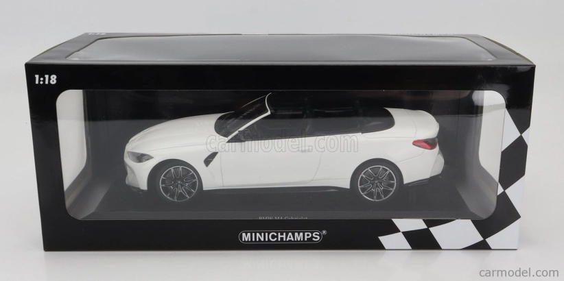 Minichamps BMW radu 4 M4 (g83) Cabriolet 2020 1:18 Biela