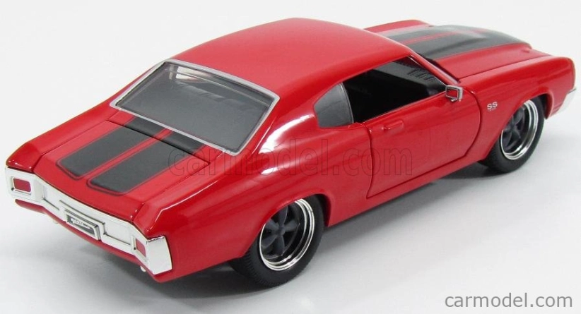 Jada Chevrolet Dom's Chevy Chevelle 454ss 1970 - Fast & Furious  Iv (2009) - Solo Parti Originali - Original Parts 1:24 Červená Černá