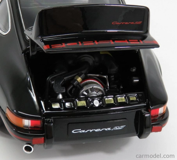 Welly Porsche 911 Carrera Rs 2.7 Coupe 1973 1:18 čierna červená