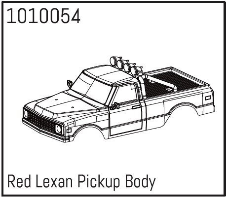 HBP240155 - (1010054) Red Lexan Pickup Body