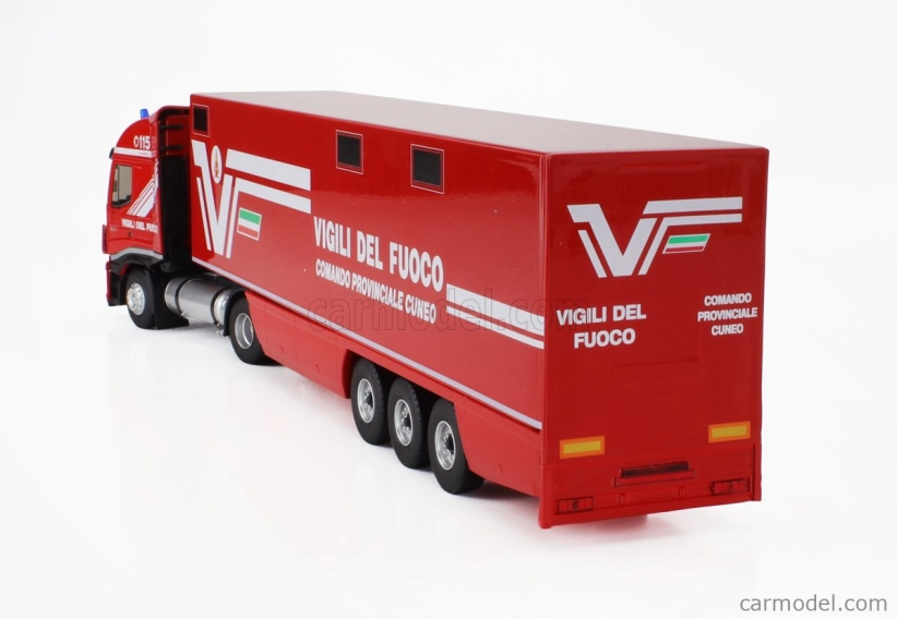 Eligor Iveco fiat Stralis 480e6 Euro 6 Truck Fire Engine 2018 1:43 Červená biela