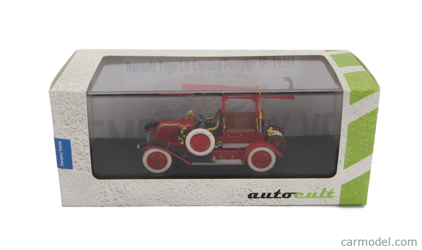 Autocult Renault Type Lo Fire Engine Truck France 1926 1:43 Red