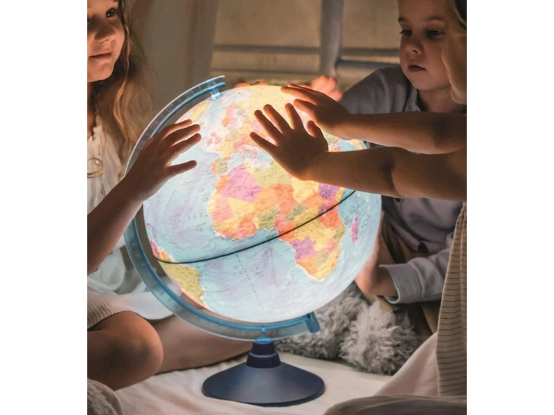 Alayskys glóbus 32 cm s podsvietením a reliéfom CZ