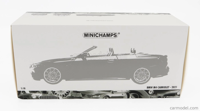 Minichamps BMW radu 4 M4 (g83) Cabriolet 2020 1:18 Grey Met