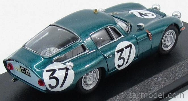 Best-model Alfa romeo Tz1 N 37 Test 24h Le Mans 1964 Bussinello - Biscaldi 1:43 Zelená