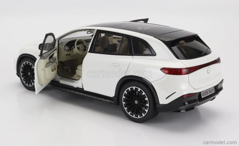 Nzg Mercedes benz Eqs Suv (x296) Von Mercedes-eq 2022 1:18 Diamantově Bílá