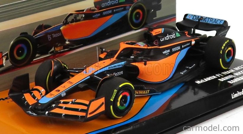 Minichamps Mclaren F1 Mcl36 Mercedes Team Mclaren N 3 Bahrain Gp 2022 Daniel Ricciardo 1:43 Oranžová svetlo modrá
