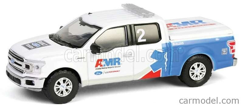 Greenlight Ford usa F-150 Xlt Pick-up Amr Safety Team 2020 1:64 Biela Modrá