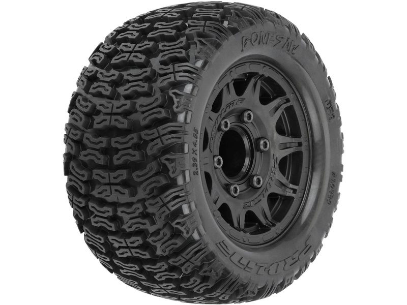 Pro-Line kolo s pneu 1:10 Bonesaw 2.8", H12/H14 disk černý (2)