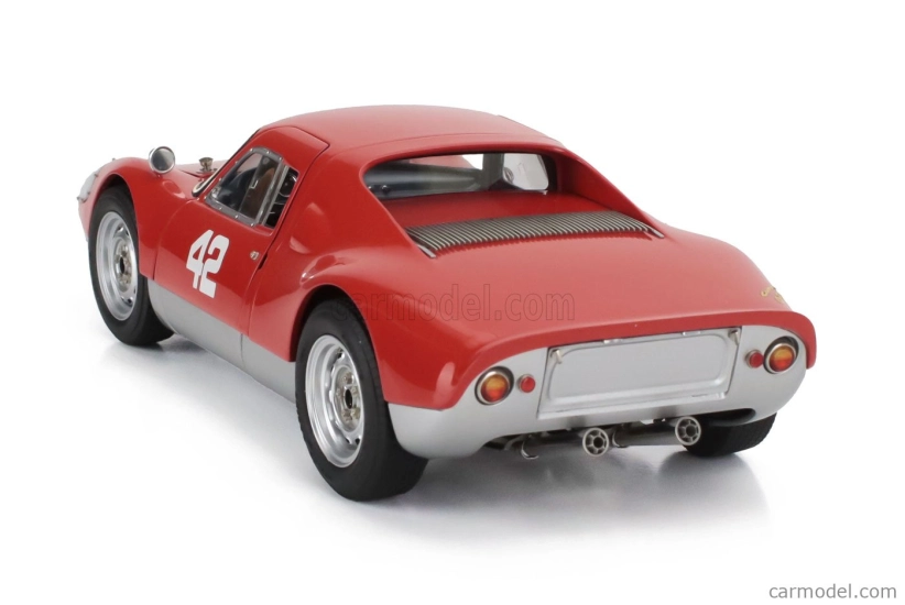 Cmc Porsche 904 Carrera Gts Ch.904-043 N 42 Pebble Beach Auctions 2017 1:18 Červená Stříbrná