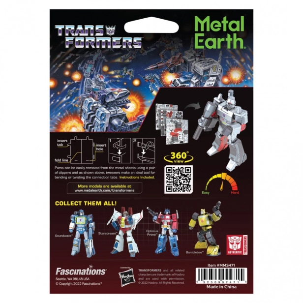 Ocelová stavebnice Transformers Megatron