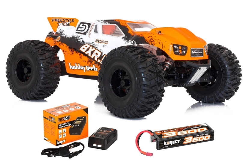 RTR Brushless Monster Truck 4WD HOBBYT BXR vrátane LiPo súpravy a nabíjačky