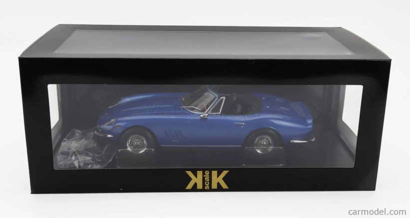 Kk-scale Ferrari 275 Gtb/4 Nart Spider 1967 1:18 Blue Met