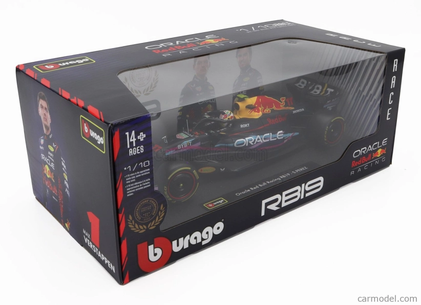 Bburago Red bull F1 Rb19 Team Oracle Red Bull Racing N 11 2nd Miami Gp 2023 Sergio Perez 1:18 Matt Blue