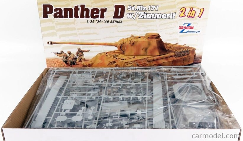 Dragon armor Tank Panther-d Sd.kfz.171 W-zimmerit 1939 - 1945 1:35 Military