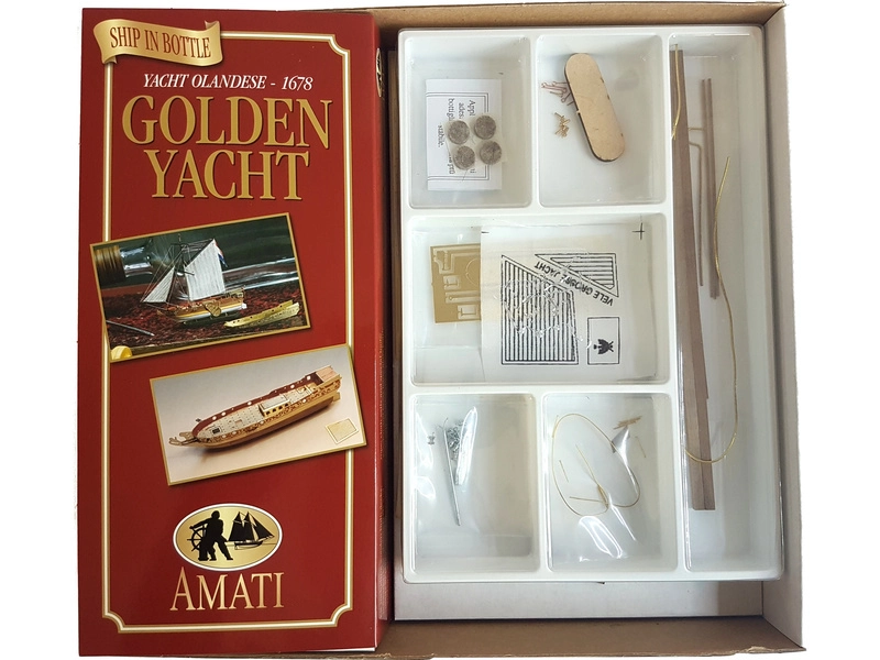 AMATI Golden Yacht 1:300 kit do fľaše