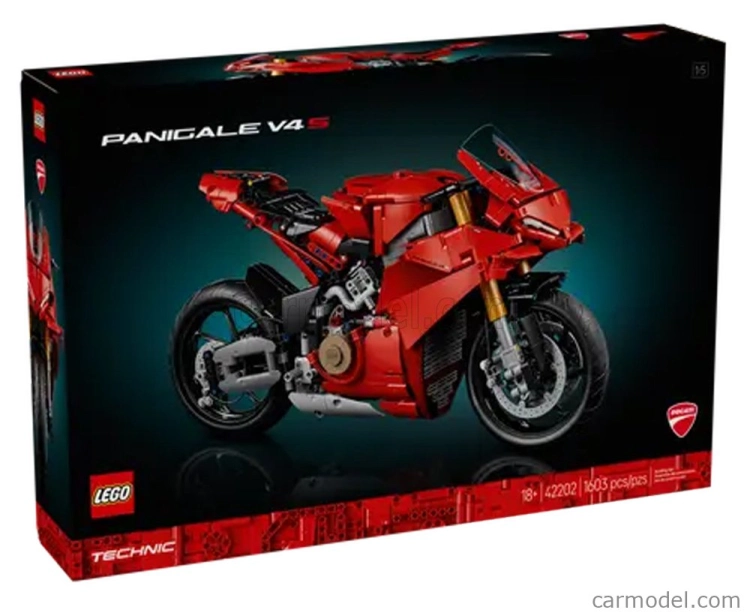 Lego Ducati Lego Technic - Panigale V4 S 2020 - Motorcycle - 1603 Pezzi - 1603 Pcs Red