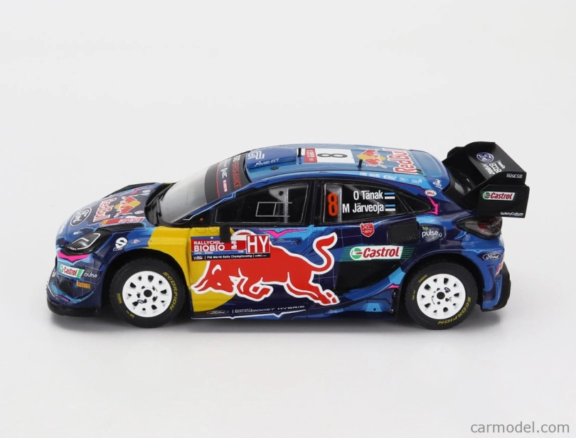 Ixo-models Ford england Puma Rally1 Red Bull Team M-sport Ford Wrt N 8 Winner Rally Chile 2023 Ott Tanak - Martin Jarveoja 1:43 Modrá Černá