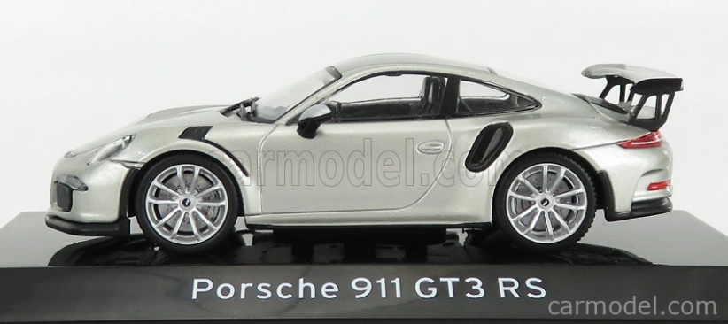 Edicola Porsche 911 991 Gt3 Rs 2015 - Con Vetrina - S vitrínou 1:43 Silver
