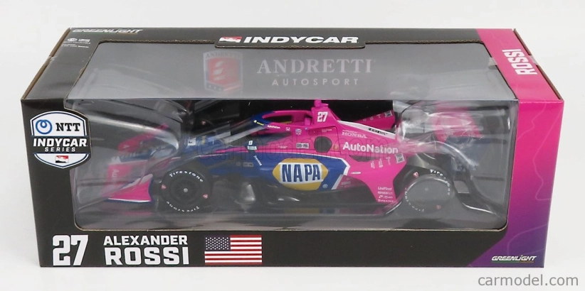 Greenlight Chevrolet Team Andretti Autosport N 27 1:18, růžovomodrá