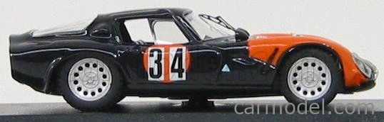 Najlepší model Alfa romeo Tz2 N 34 Misano 1973 O.volontiero 1:43 Tmavomodrá oranžová