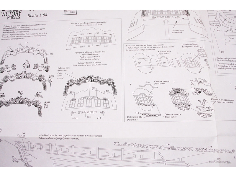 VICTORY MODELS H.M.S. Pegasus 1776 1:64 kit