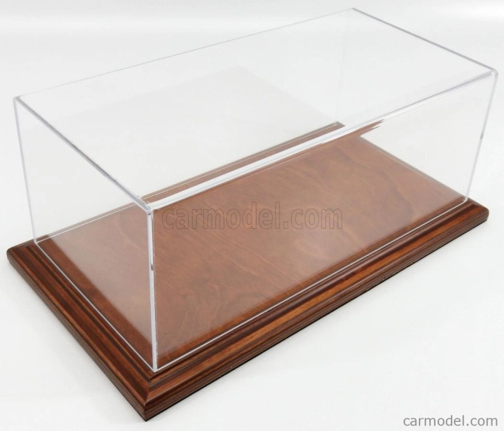 Atlantic Vetrina display box Molsheim Base In Legno - Wood Mahogany Base - Lungh.lenght Cm 32.5 X Largh.width Cm 16.5 X Alt.height Cm 12.5 (altezza Interna 12 Cm ) 1:18 Plastový Displej
