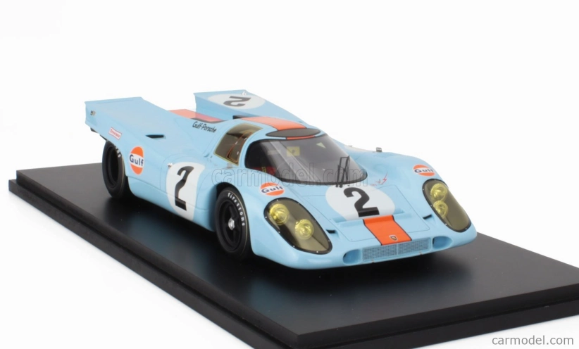 Spark-model Porsche 917k 4.5l Gulf Team John Wyer Automotive Engineering N 2 Winner 24h Daytona 1970 Pedro Rodriguez - Leo Kinnunen - Brian Redman 1:18 Světle Modrá Oranžová