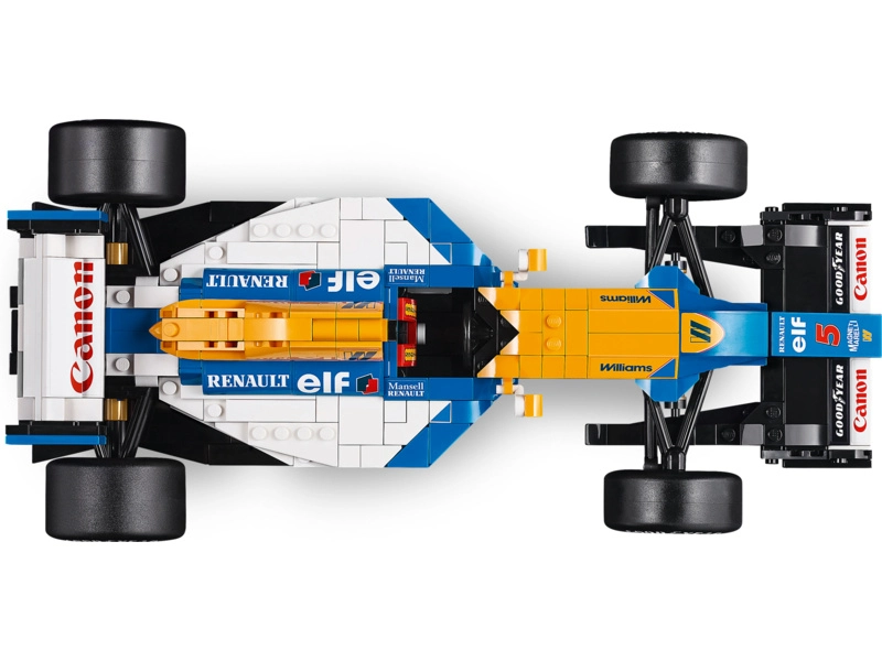 Ikony LEGO - Williams Racing FW14B a Nigel Mansell