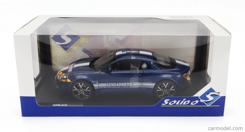 Solido Alpine Alpine A110 Gendarmerie Police Coupe 2023 1:18 Modrá