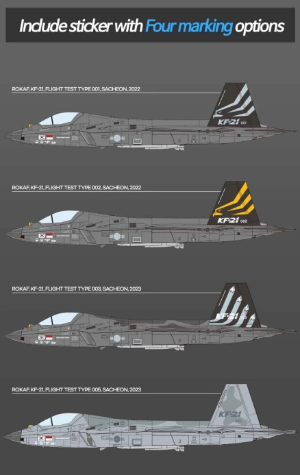 Model Kit lietadlo 12585 - ROKAF KF-21 "Boramae" (1:72)