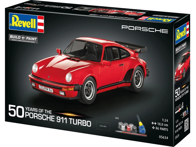 Revell Porsche 911 Turbo (50th Anniversary) (1:24) (darčeková súprava)
