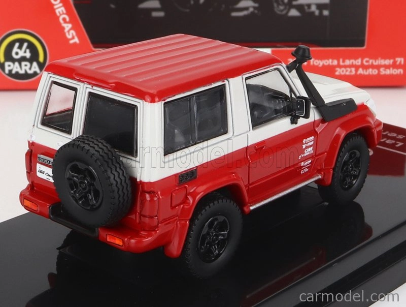 Paragon-models Toyota Land Cruiser 71 Swb Lhd 2014 1:64 červená biela
