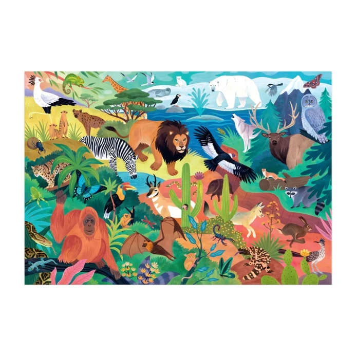 Mudpuppy Zvířata světa Puzzle 100 dílků
