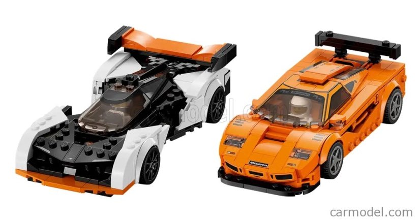 Lego Mclaren Lego Speed Champion - Solus Gt 2023 + F-1 Lm 1995 - 581 Pezzi - 581 dielikov Biela oranžová