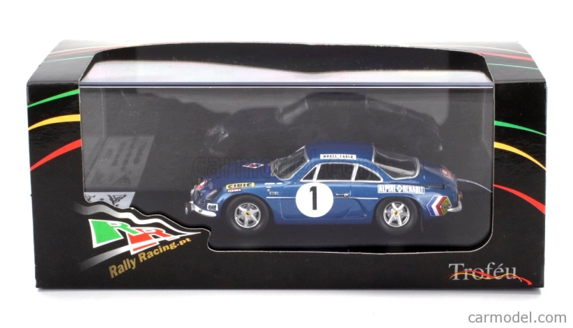 Trofeu Renault Alpine A110 1300 N 1 Rally Montecarlo 1970 Jean Claude Andruet - Patrice Ecot 1:43 Blue