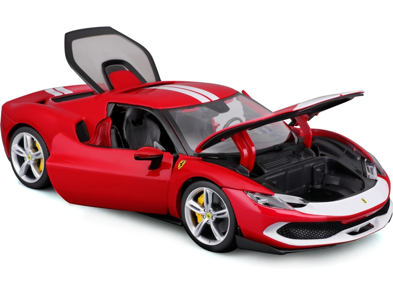 Bburago Ferrari 296 Gtb Assetto Fiorano 2022 1:18 Červená Bílá