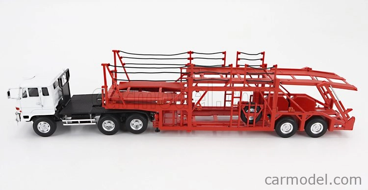 Dd-models Mitsubishi Fuso Fv Truck Car Transporter - Autá nie sú súčasťou balenia 1:64 Červená biela