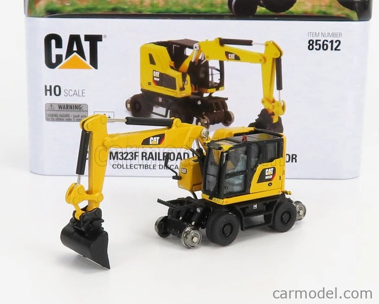 Dm-models Caterpillar Catm323f Kolový bagr na železnici 1:87, žlutá
