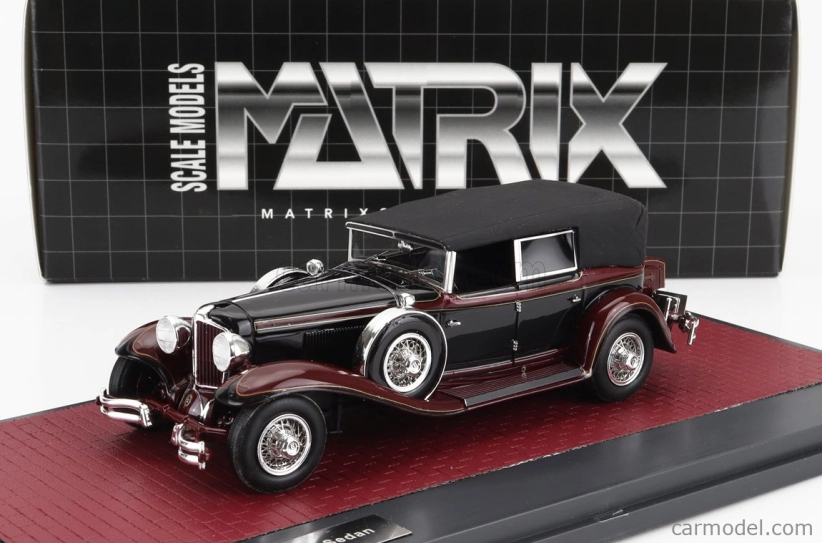 Matrix scale models Cord L-29 Phaeton Sedan Cabriolet Closed 1931 1:43 Černá Červená