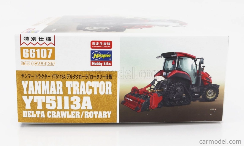 Hasegawa Yanmar Yt5113a Cingolato Tractor Delta Crawler Rotary Trailer 2020 1:35 /
